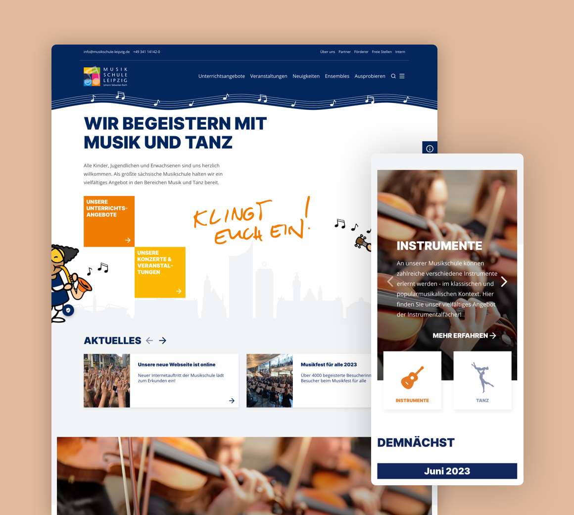 Relaunch Musikschule Leipzig „Johann Sebastian Bach“